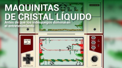 Maquinitas de Cristal Líquido antes de que los videojuegos dominaran el entretenimiento