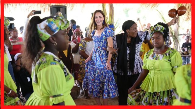 Le prince William et Kate Middleton pris dans la danse lors de leur voyage officiel dans les Caraïbe
