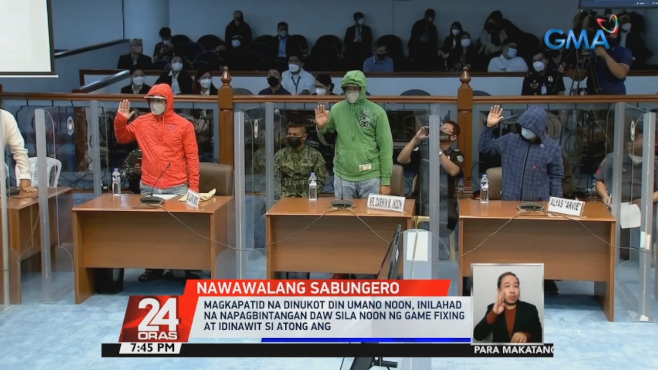 Magkapatid na dinukot din umano noon, inilahad na napagbintangan daw sila noon ng game fixing at idinawit si Atong Ang  | 24 Oras