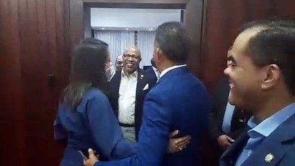 Faride Raful y Eugenio Cedeño