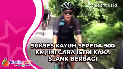 Sukses Kayuh Sepeda 500 KM, Ini Cara Istri Kaka Slank Berbagi