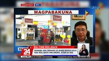 P11.45/L na tapyas sa diesel, P5.45/L sa gasolina at P8.55/L sa kerosene, ipatutupad simula bukas  | 24 Oras