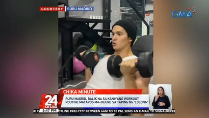Ruru Madrid, balik na sa kaniyang workout routine matapos ma-injure sa taping ng "Lolong"  | 24 Oras