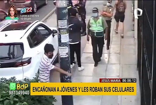¡Inseguridad en aumento! Encañonan a jóvenes y les roban sus celulares en Jesús María