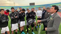 وزير الشباب والرياضة يحفز لاعبى المنتخب قبل مباراة السنغال.. ومحمد صلاح يعد بالتأهل لكأس العالم