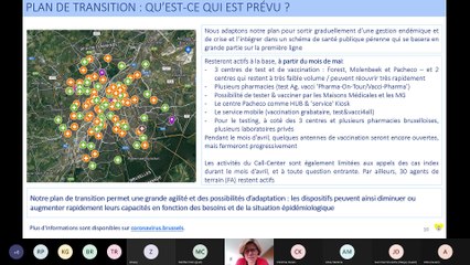 Situation épidémiologique et vaccinale à Bruxelles point press dispositif COVID-19 du 22 03 2022