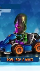 Crash Team Racing Nitro Fueled Paint Jobs - Blue, Red & White (Nintendo Switch)