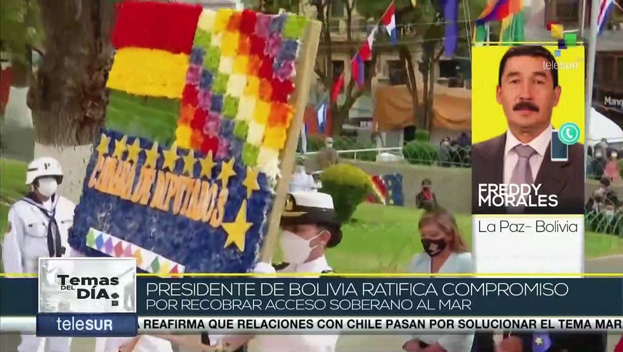 Presidente Luis Arce ratifica voluntad de Bolivia por acceso soberano al mar