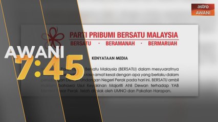 Bersatu pegang teguh prinsip persefahaman dalam PN