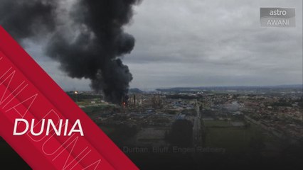 Letupan besar gegar loji penapis minyak di Durban