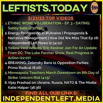 ETHNIC WOMEN'S LIBERATION - DATING | Robots coming for white-collar jobs? | 3/21 Leftists Today