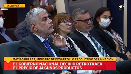 El Gobierno nacional decidió retrotraer el precio de algunos productos
