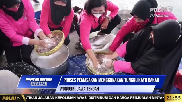 Antisipasi Kelangkaan Migor, Kapolres Wonogiri Prakarsai Pembuatan Coconut Oil