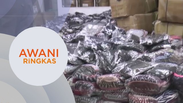AWANI Ringkas: 10 stor pengedar barangan tiruan bernilai RM1.8 juta dirampas