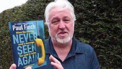 Author Paul Finch with his new book