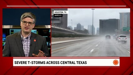 Severe storms across Texas