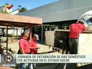 Jornada de saturación de gas beneficiará a más de 10 mil familias en el estado Sucre