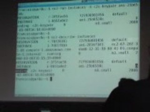 Démonstration instance Amazon EC2 au BarCamp Lausanne 2