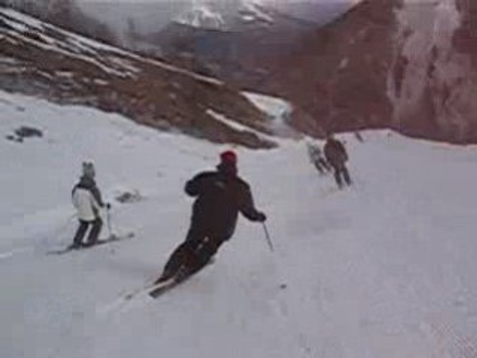 Ski a La Toussuire, Renan et Adrien chuss ....