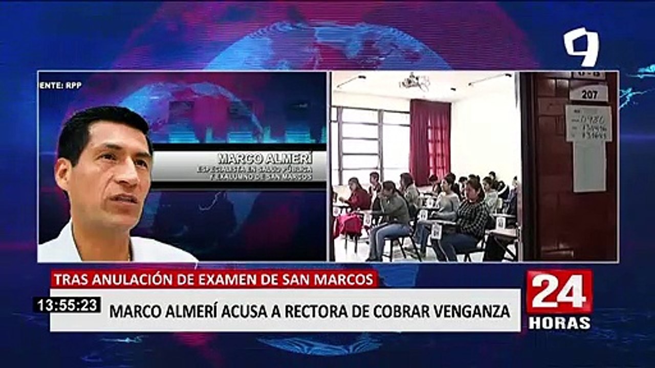UNMSM: Marco Almerí rechaza cuestionamientos de la rectora y la acusa de "un acto de venganza"