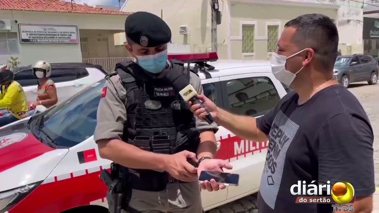 Comerciante tem moto furtada na região de Pombal e minutos depois meliante é preso pela PM