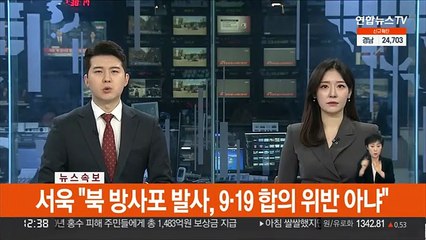 [속보] 서욱 "북 방사포 발사, 9·19 군사합의 위반 아냐"