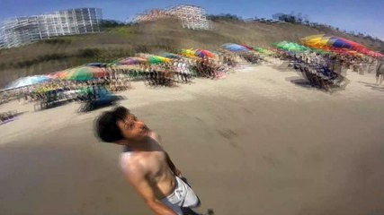 GOPRO SuperView con PALO SELFIE EN PLAYA COSTA VERDE LIMA PERU 2022