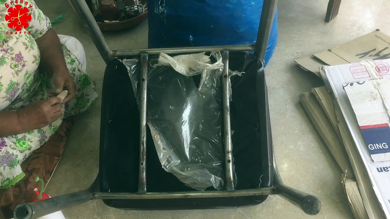 How To Make a Good Chair Out of an Old Iron Chair Making ! Garden Chairs | Granny Crafts