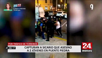 Capturan a sicario que asesinó a pareja por tráfico de terrenos y venta de drogas