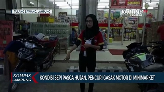 Sepi Pasca Hujan, Pencuri Gasak Sepeda Motor di Minimarket