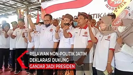 Relawan Non-Politik Jatim Deklarasi Dukung Ganjar Jadi Presiden