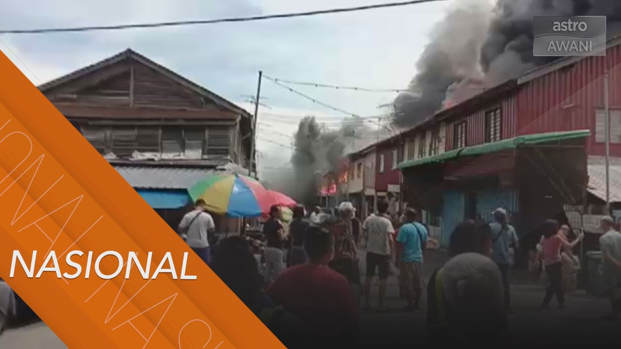 Sembilan rumah kedai terbakar di Alor Setar