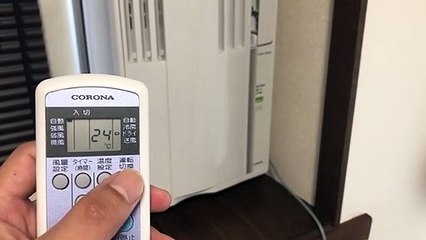 コロナCW-1621窓用エアコンのレビュー起動音・騒音
