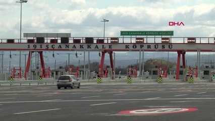 Önceden 15 saat feribot bekleyen tır sürücüleri, Çanakkale Köprüsü'nden 5 dakikada geçmenin mutluluğunu yaşıyor