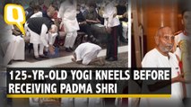 Watch: 125-Yr-Old Yoga Guru Swami Sivananda Kneels Before PM, President While Receiving Padma Shri