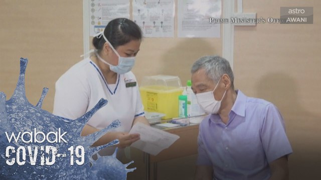 Vaksin COVID-19 | Lee Hsien Loong terima suntikan vaksin pertama di Singapura