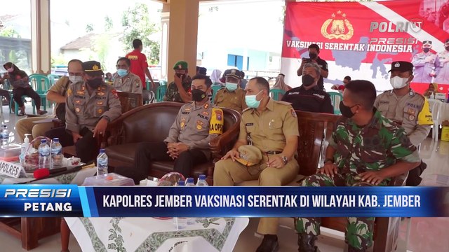 Kapolres Jember Hadiri Zoom Metting Vaksinasi Serentak, Harapkan Masyarakat Tetap Patuhi Prokes