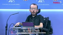 VÍDEO | Echenique afirma que Sánchez dará explicaciones sobre el Sáhara la próxima semana en el Congreso