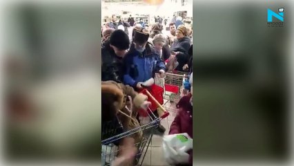 Watch, Russian shoppers fighting each other for Sugar