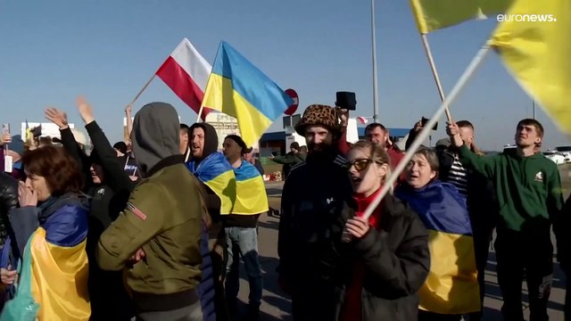 Bloqueos en la frontera entre Polonia y Bielorrusia para impedir el paso de camiones de mercancías