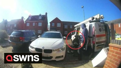 UK repairman caught on camera taking customer's £300 designer coat