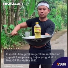 Sindir Pemerintah? Seorang Pria Beraksi Bak Pawang Hujan, Bawa Wajan dan Minyak Goreng: Ritual Turunkan Harga Minyak