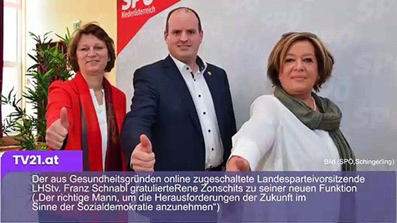100 Prozent für den neuen SPÖ-Bezirksvorsitzenden Rene Zonschits