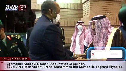 Video herunterladen: Abdulfettah el-Burhan, Suudi Arabistan Veliaht Prensi Muhammed bin Selman ile başkent Riyad'da