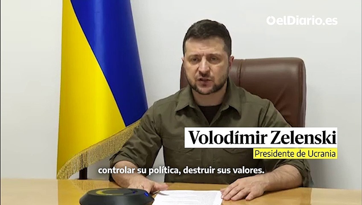 El presidente de Ucrania, Volodímir Zelenski, pide ante el Parlamento italiano la aplicación de sanciones contra Rusia