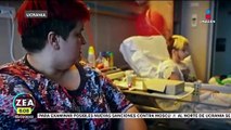 Niños de hospital de Kiev sufren los traumas de la guerra