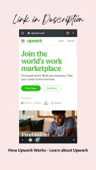 How Upwork Works - Learn about Upwork | Full overview of Traditional Freelance Marketplaces