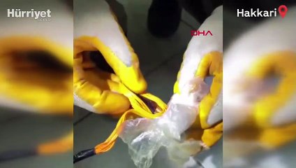 Polisin otomobilinde 52 kilo patlayıcının ele geçirilme görüntüleri ortaya çıktı