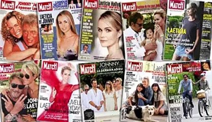 Læticia Hallyday en douze couvertures de Match