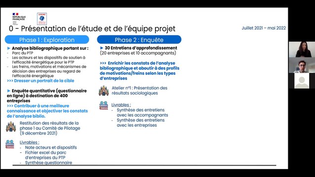 Petites entreprises tertiaires privées – Webinaire de restitution de l’étude sociologique ADEME